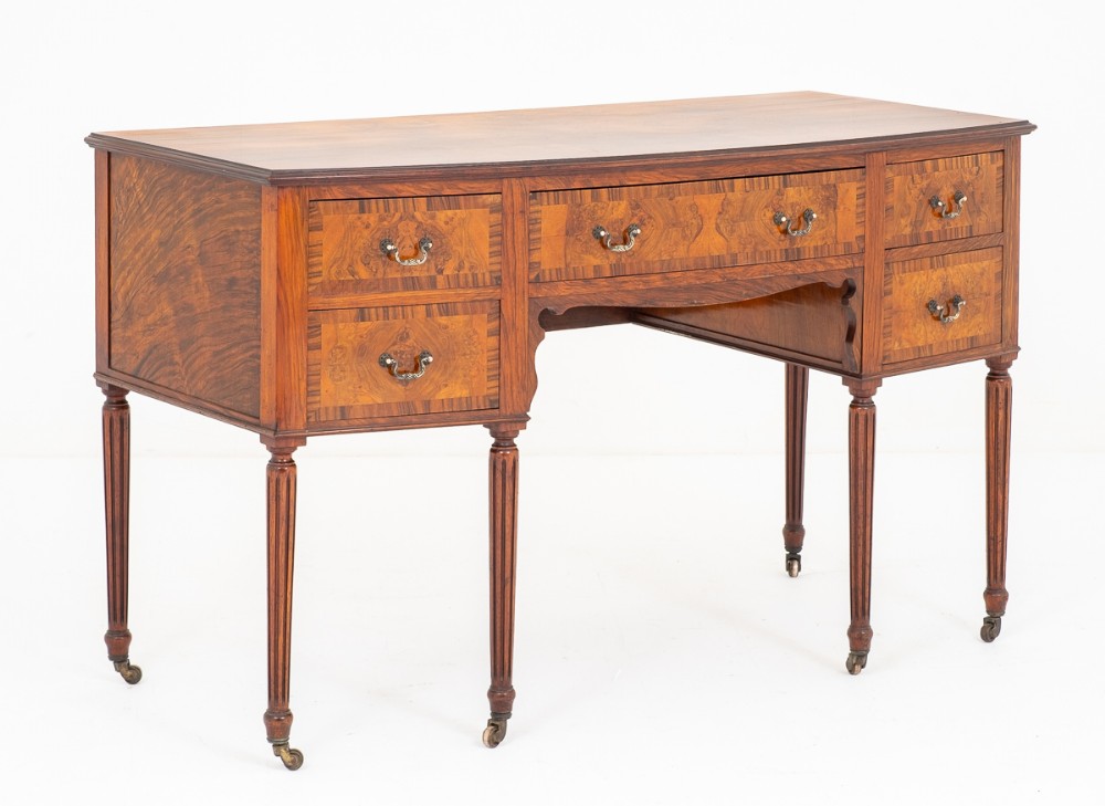 Pretty Walnut Bow Fronted Sideboard