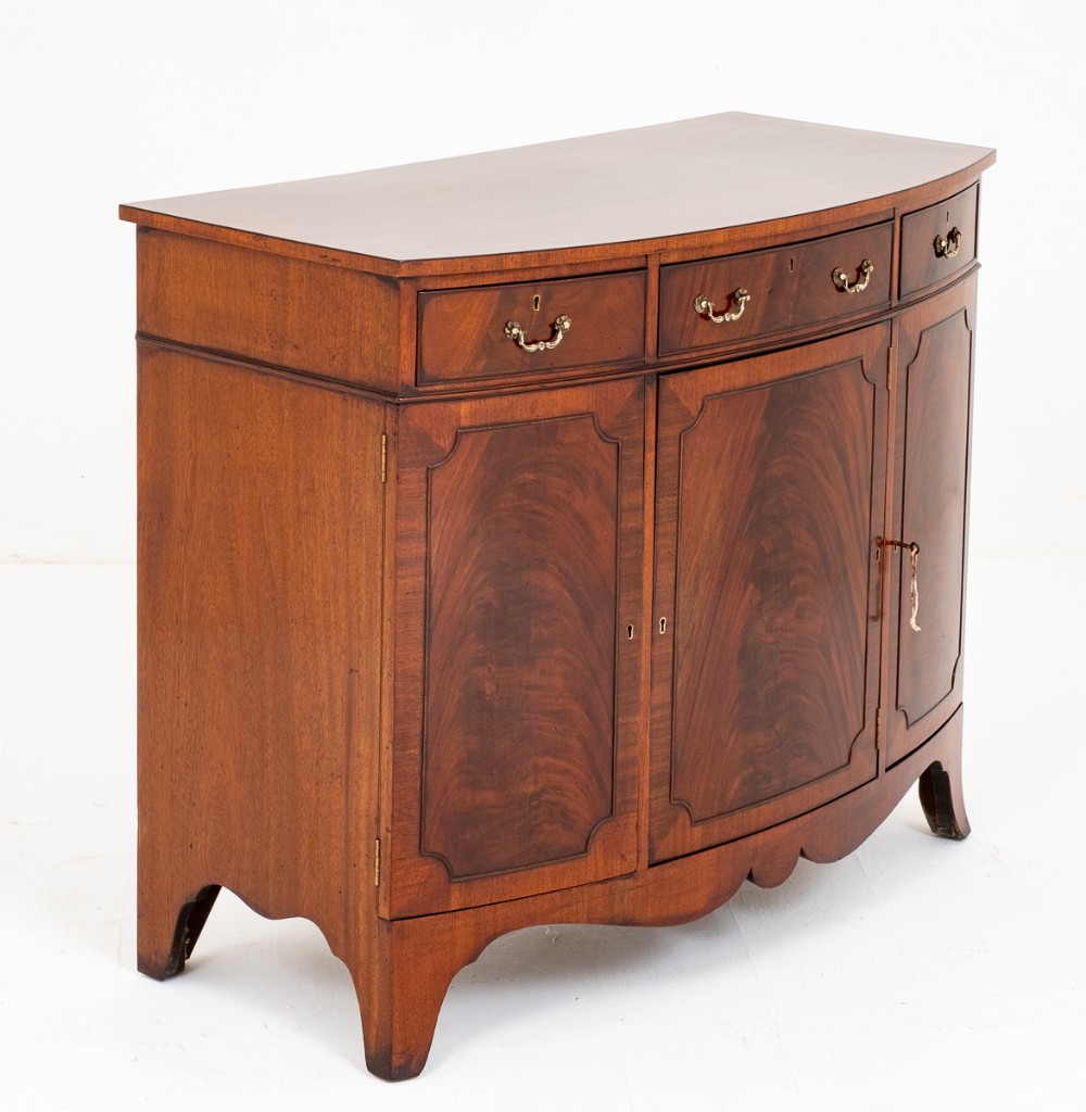 Regency Style Mahogany Bow Sideboard