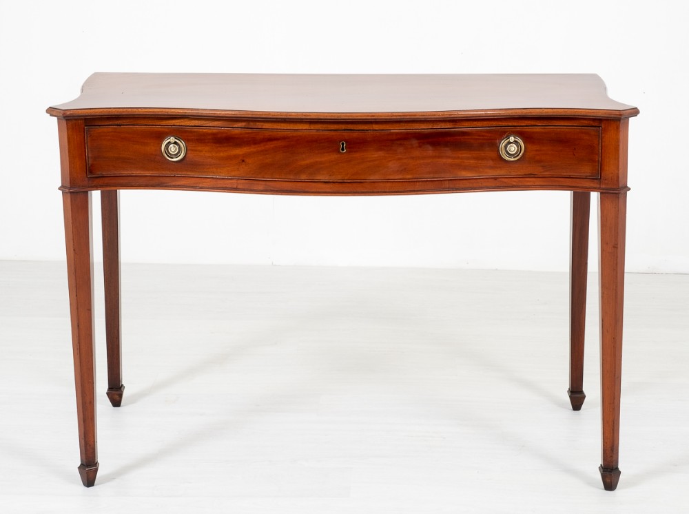 Georgian Style Mahogany Serpentine Server