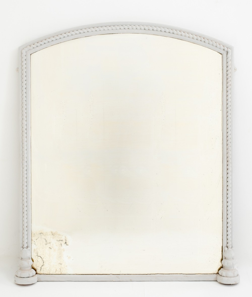 Victorian Painted Overmantle Mirror.
