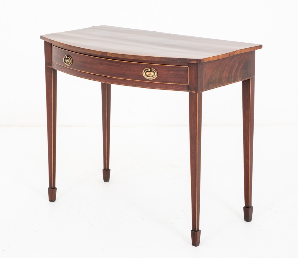 Georgian Mahogany Bow Fronted Side Table