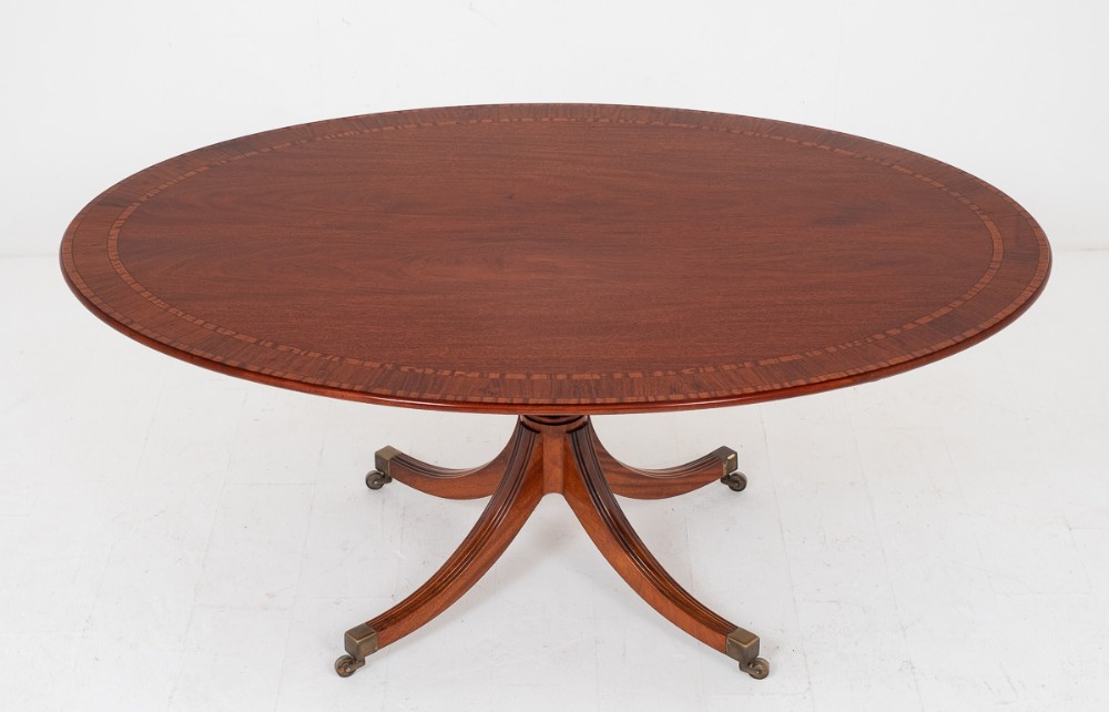 Regency Style Mahogany Oval Breakfast Table