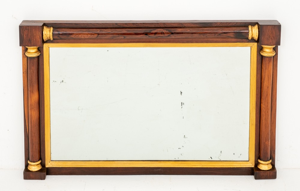 Rosewood and Gilt Mirror