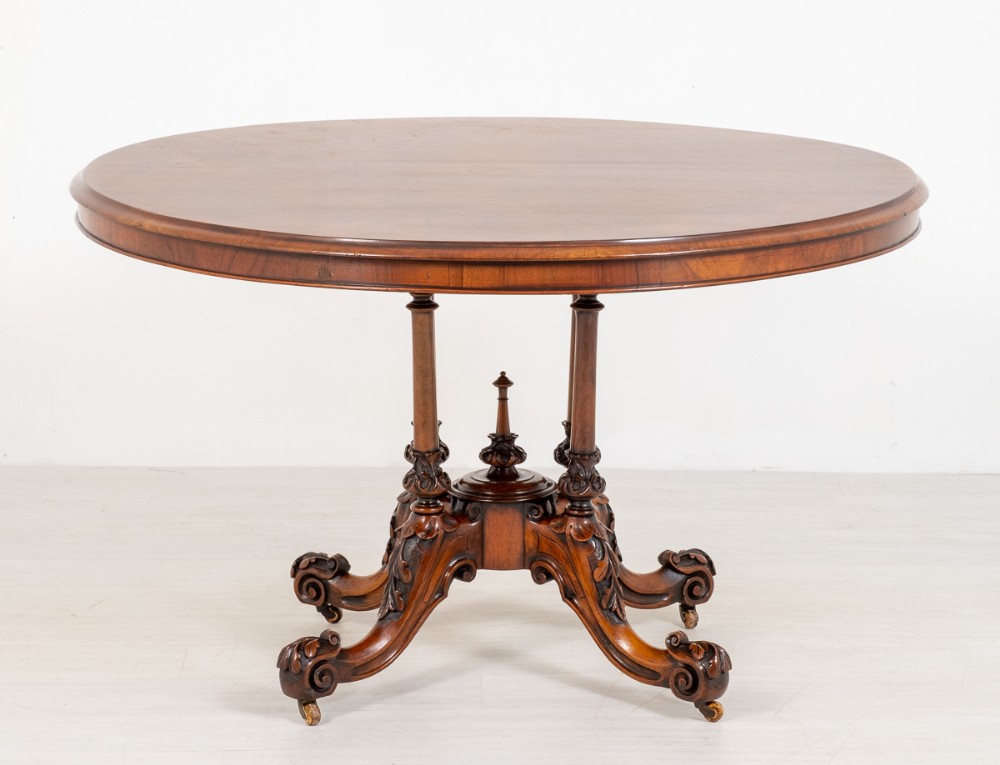 Victorian Burr Walnut Centre Table