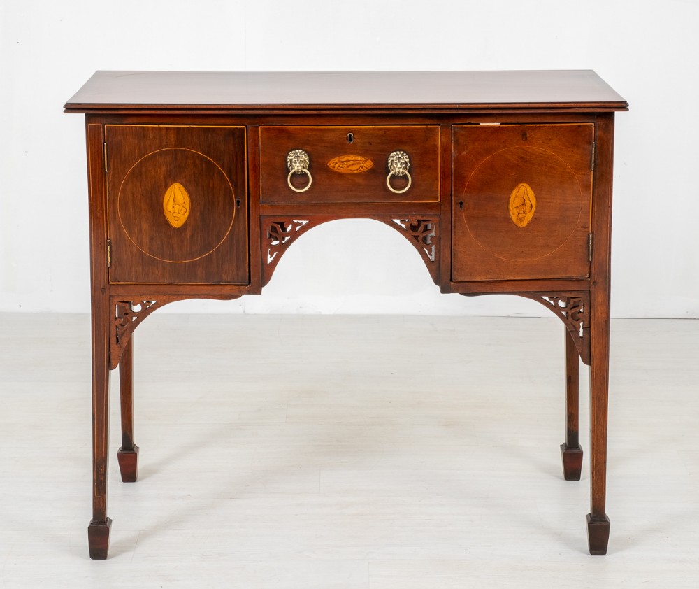Pretty Georgian Mahogany Inlaid Sideboard