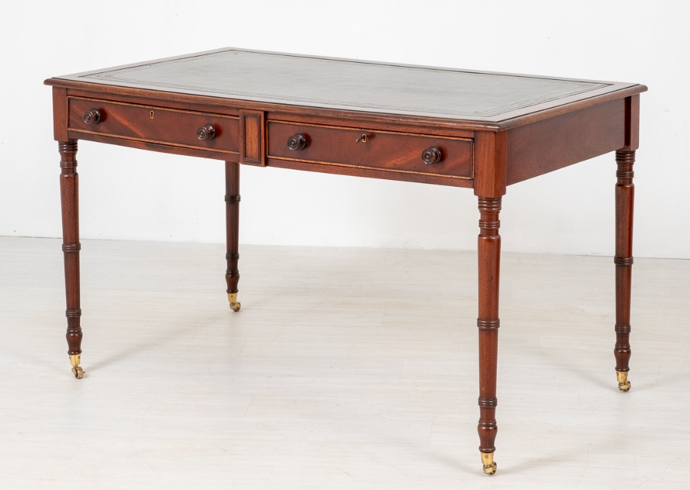 William IV Mahogany 2 Drawer Writing Table