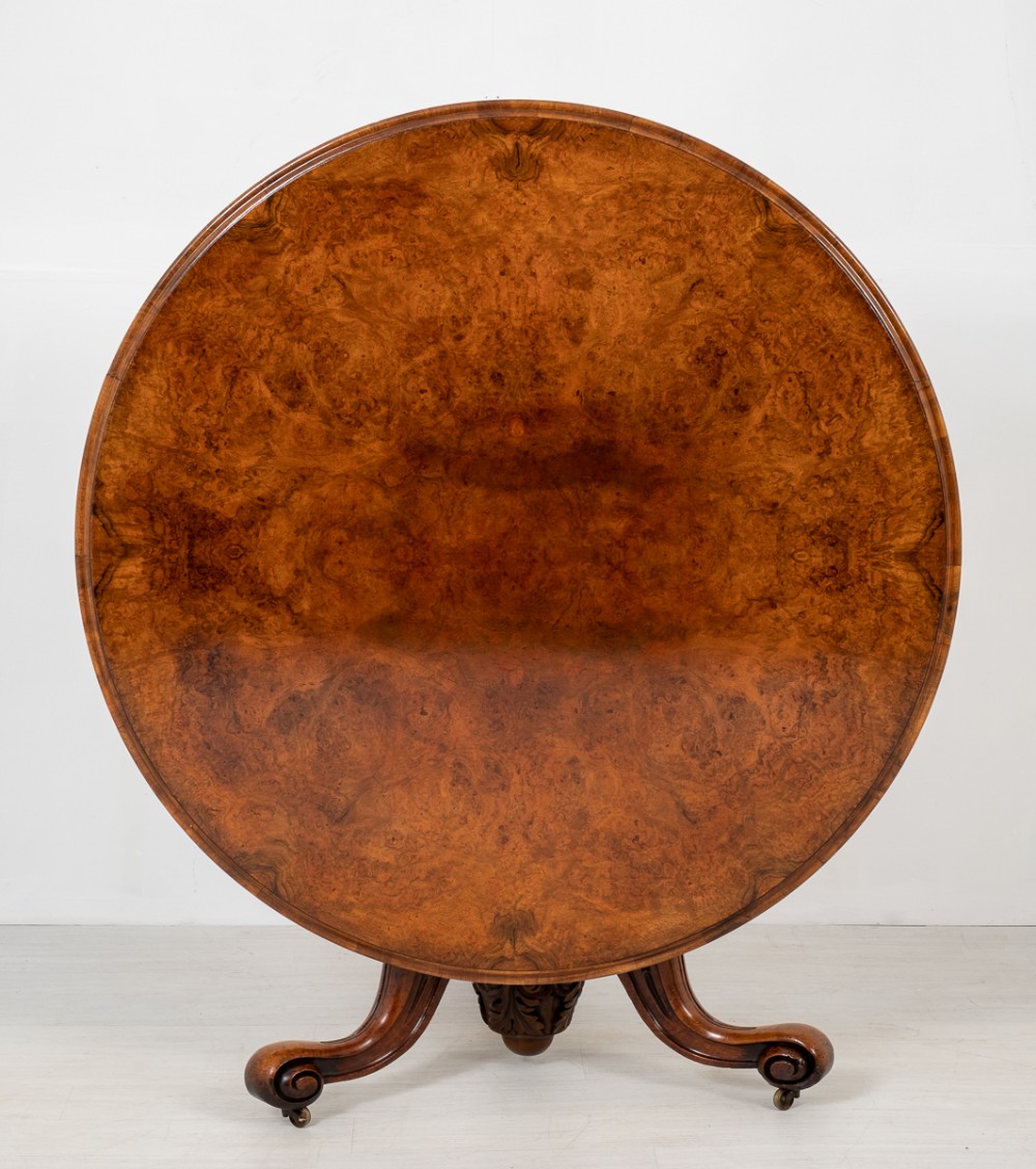 Very Good Burr Walnut Centre Table