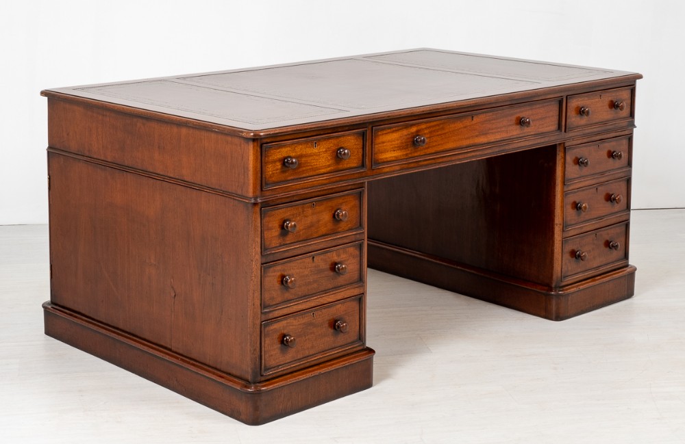 Victorian Mahogany Partners Desk