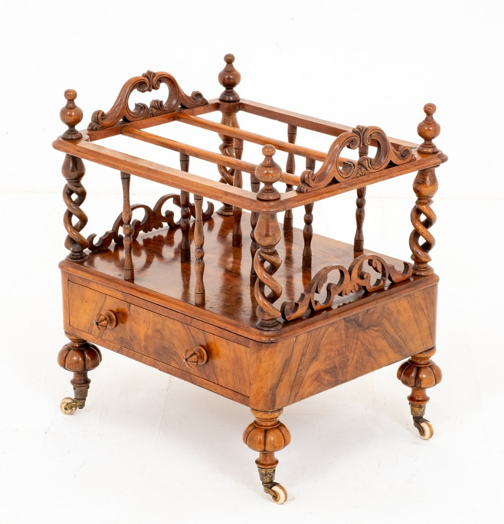 Pretty Walnut Victorian Canterbury
