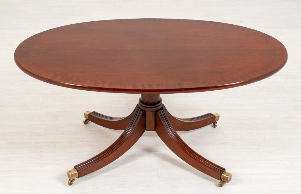 Mahogany Regency Style Oval Coffee table
