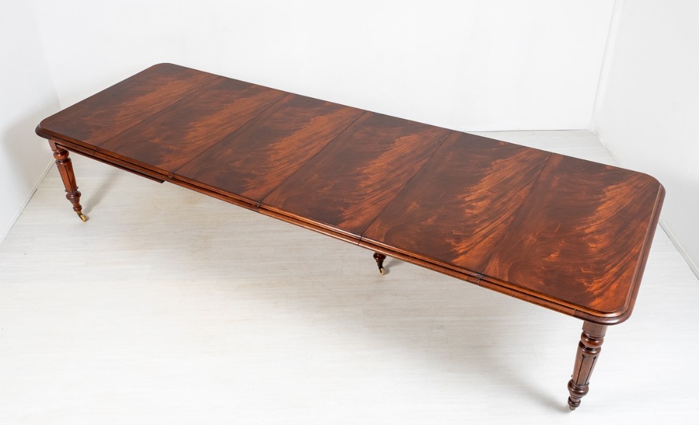 William IV Mahogany 5 Leg Extending Dining Table