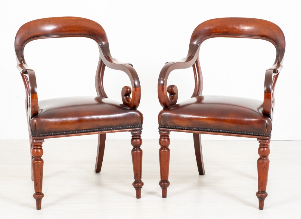 Good pair of Victorian Mahogany Desk Chairs