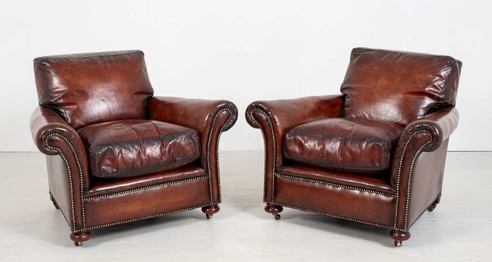 A Good Pair of Victorian Leather Club Chairs