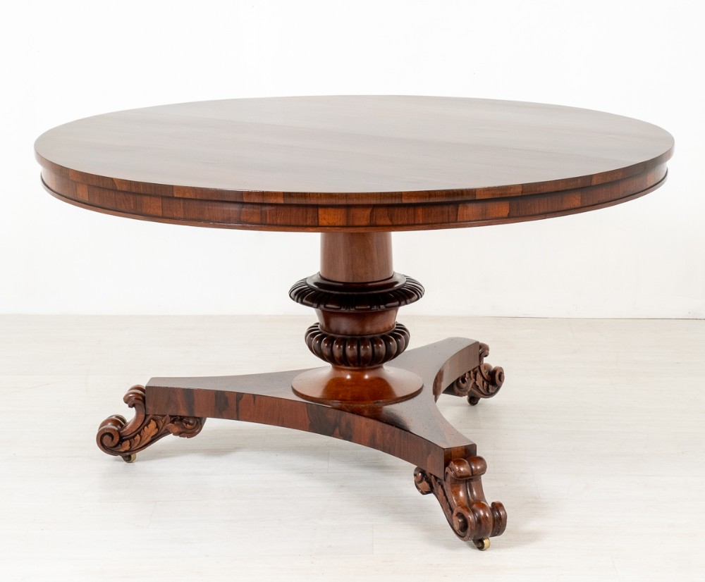 A Good William IV Rosewood Centre Table. 