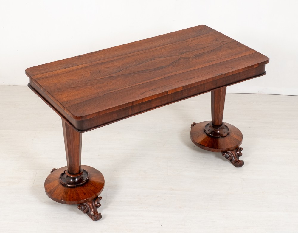 William IV Rosewood Stretcher Table