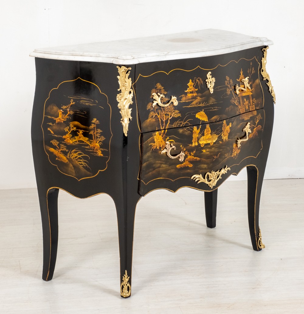 Stunning Louis XVI Style French Chinoiserie Commode
