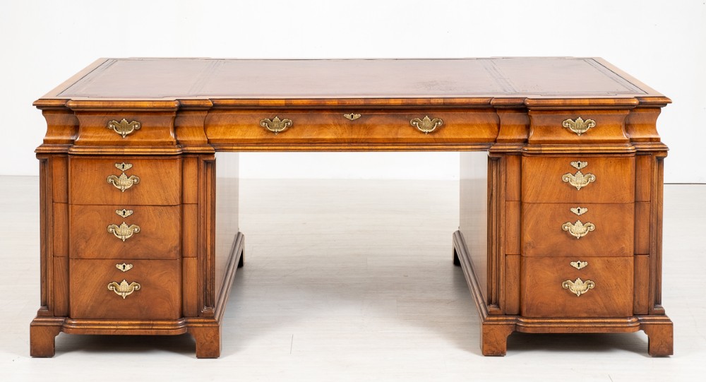 Stunning Walnut Desk with Georgian Influences