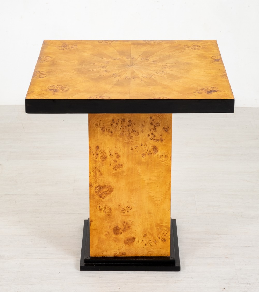 Art Deco Figured Elm Occasional Table