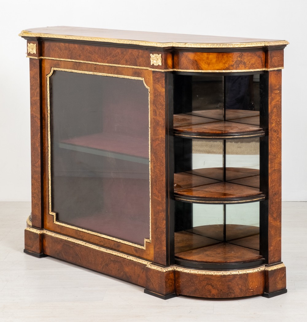 Good Quality Victorian Burr Walnut Credenza