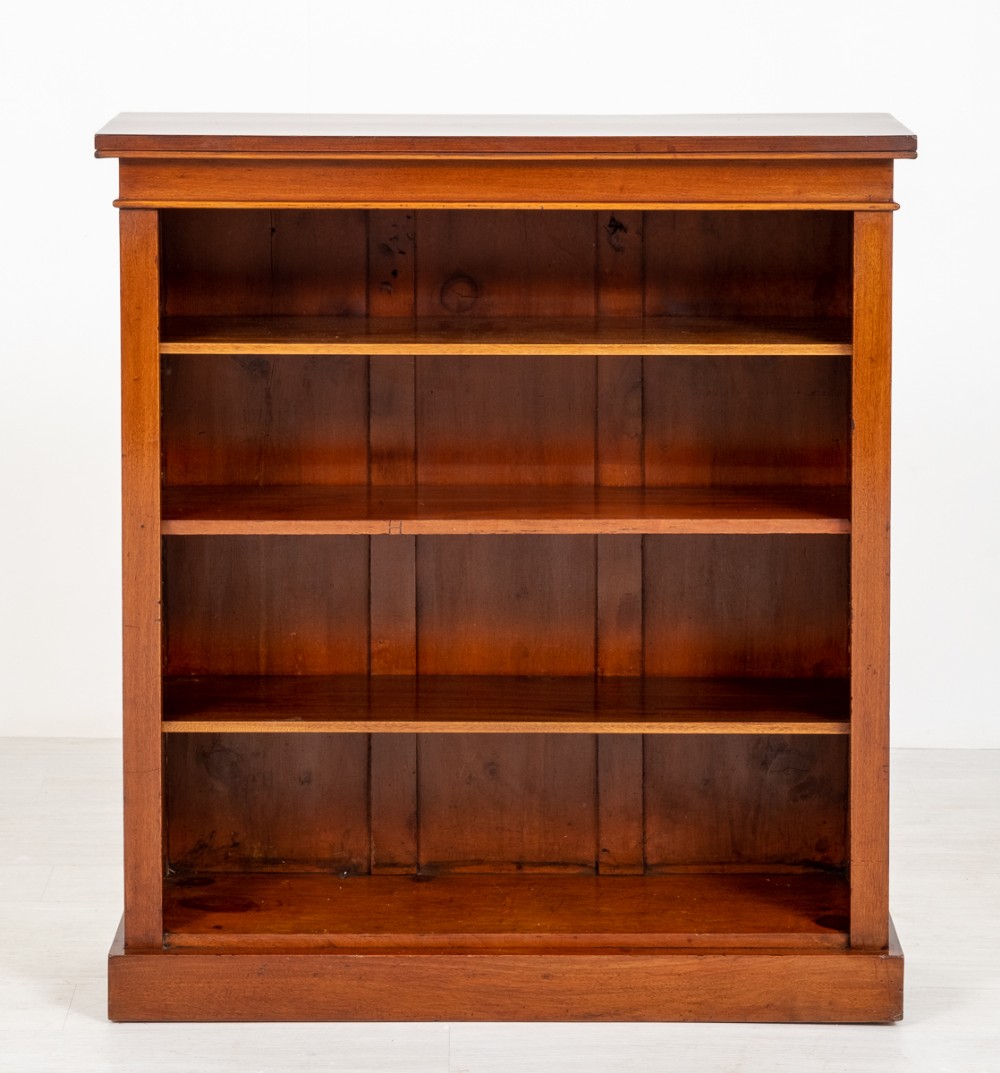 Victorian Mahogany Open Bookcase
