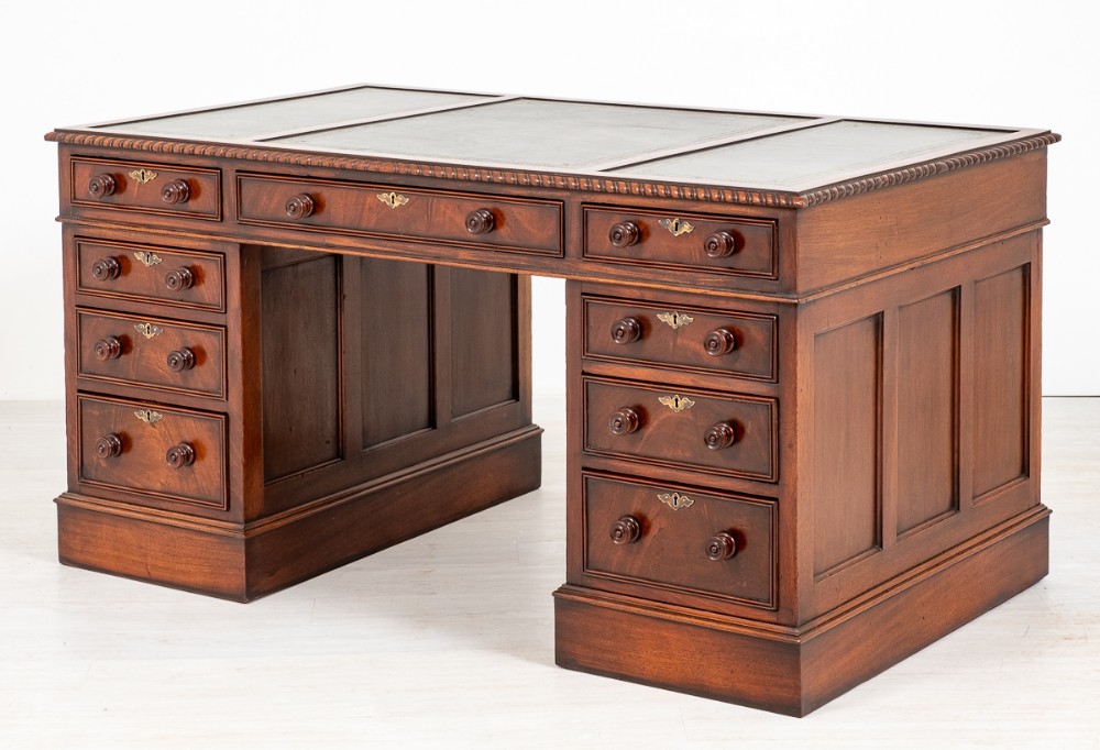 Victorian Mahogany Partners Desk