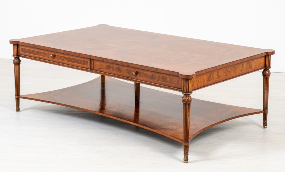Large Impressive Burr Walnut Coffee table