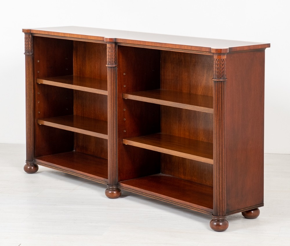 Regency Style Mahogany Double Bookcase