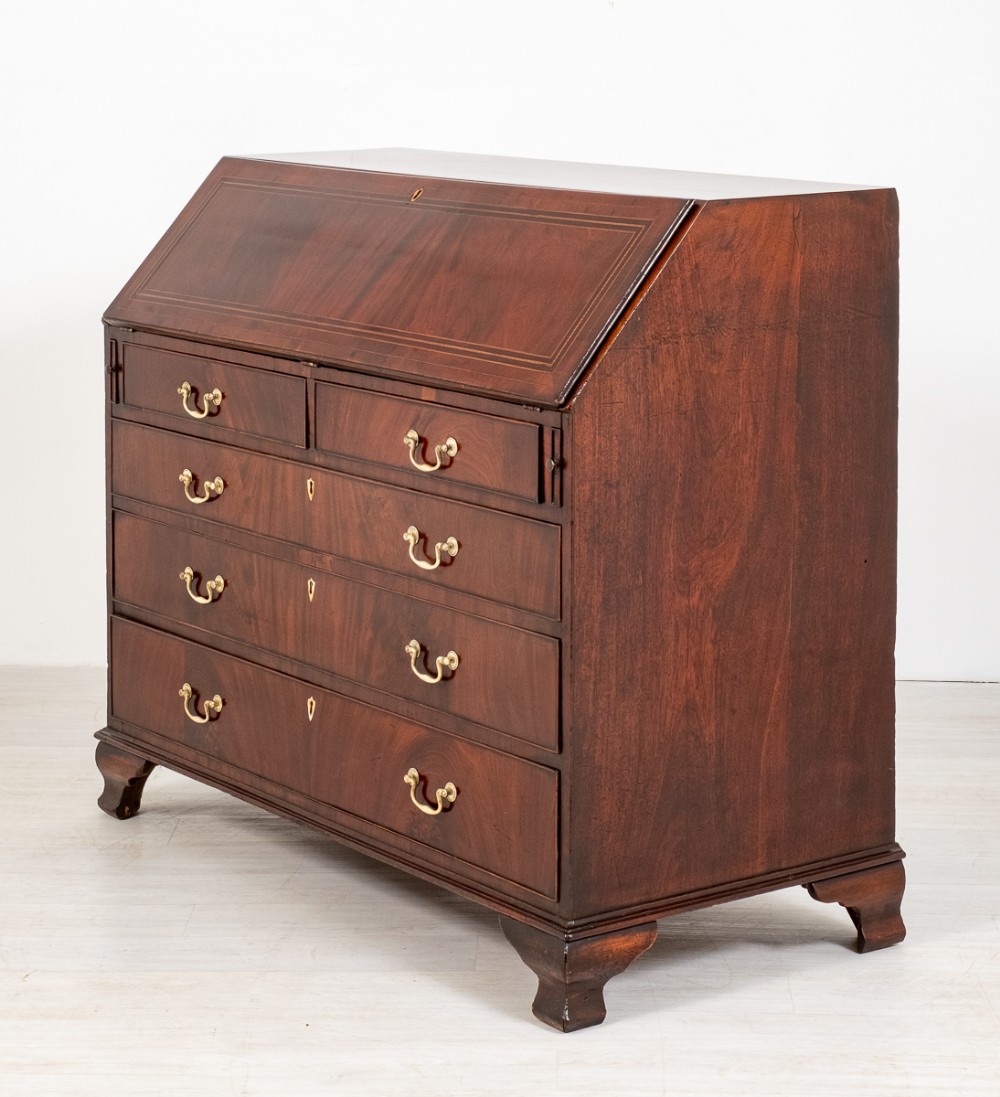 Unusually Large Georgian Mahogany Bureau