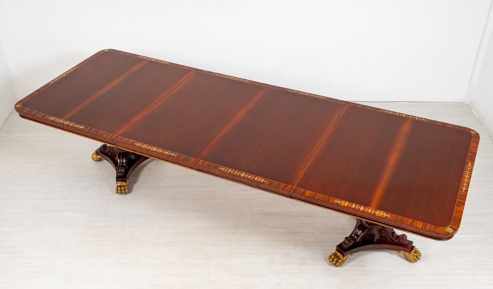 Regency Style Mahogany Dining Table