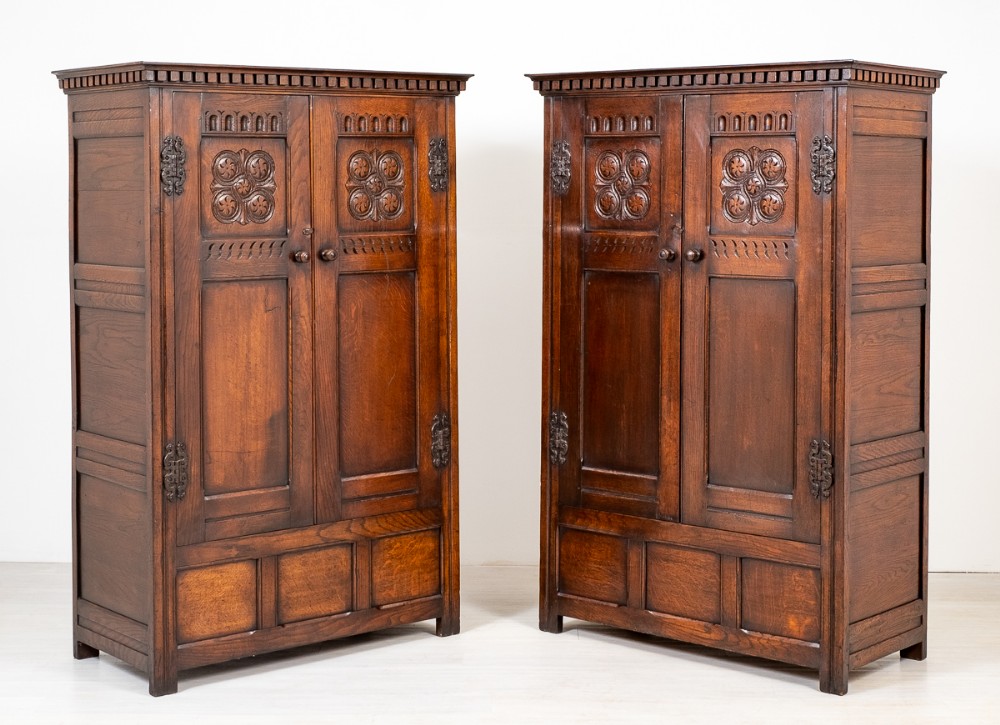 Good Pair of Oak Wardrobes.