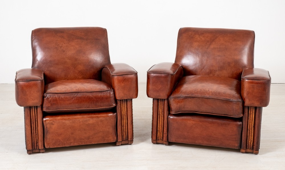Good Pair of Art Deco Club Chairs