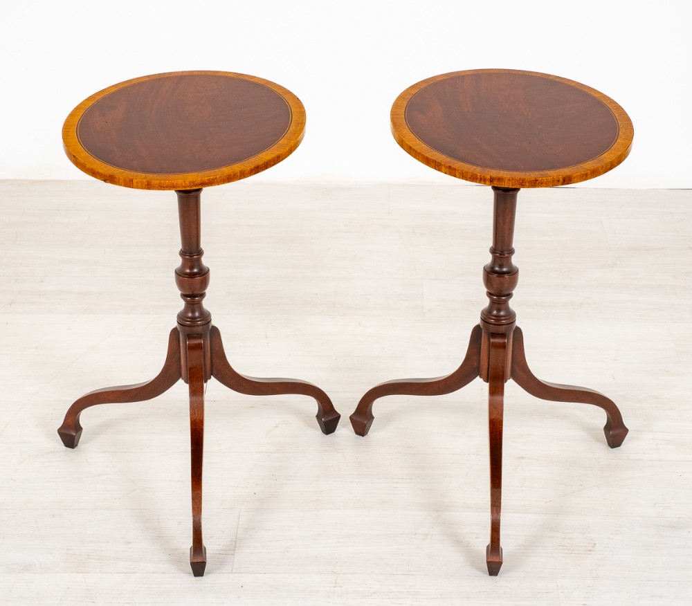 Pair of Mahogany Regency Style Wine Tables