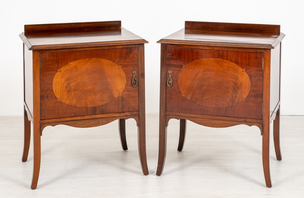 Pair of Mahogany Bedside Cabinets.