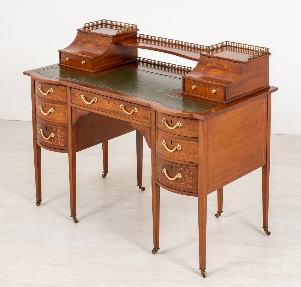 Sheraton Revival Mahogany Carlton House Style Desk
