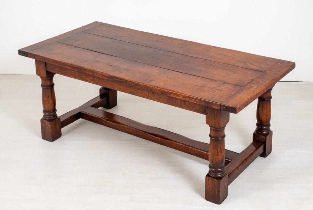 Oak Elizabethan Style Refectory Table