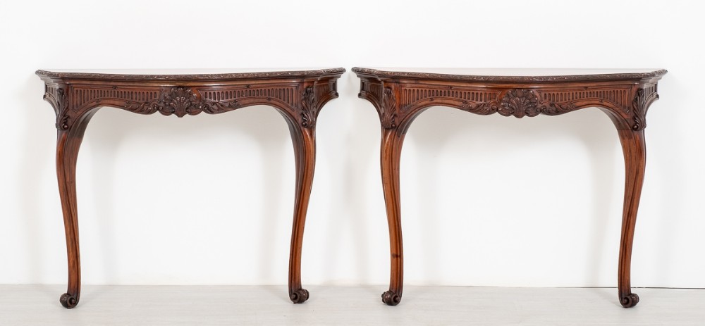 Good Pair of Mahogany Console Tables