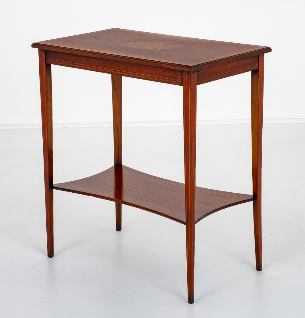 Mahogany Inlaid Occasional Table