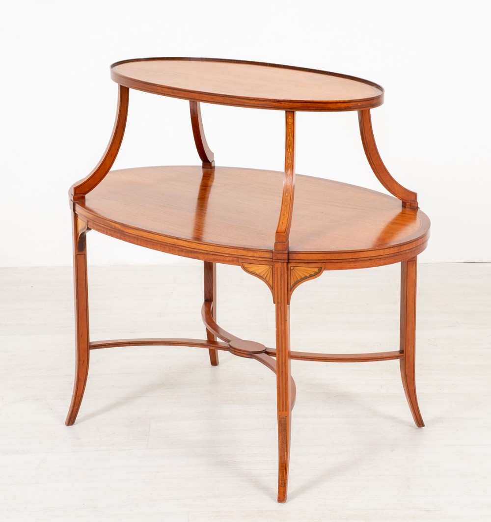 Good Quality Satinwood Etagere