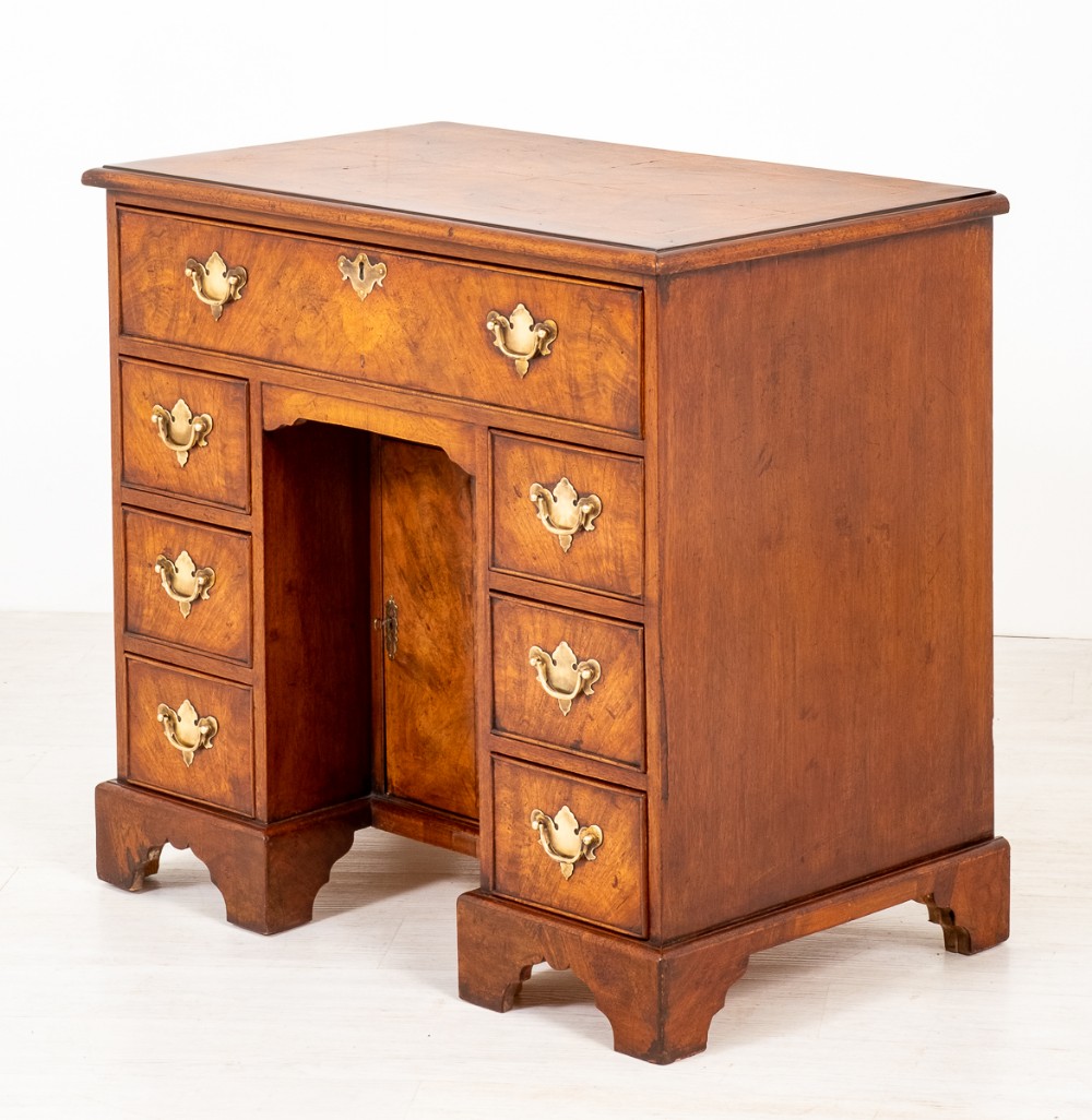 Georgian Style Walnut Kneehole Desk