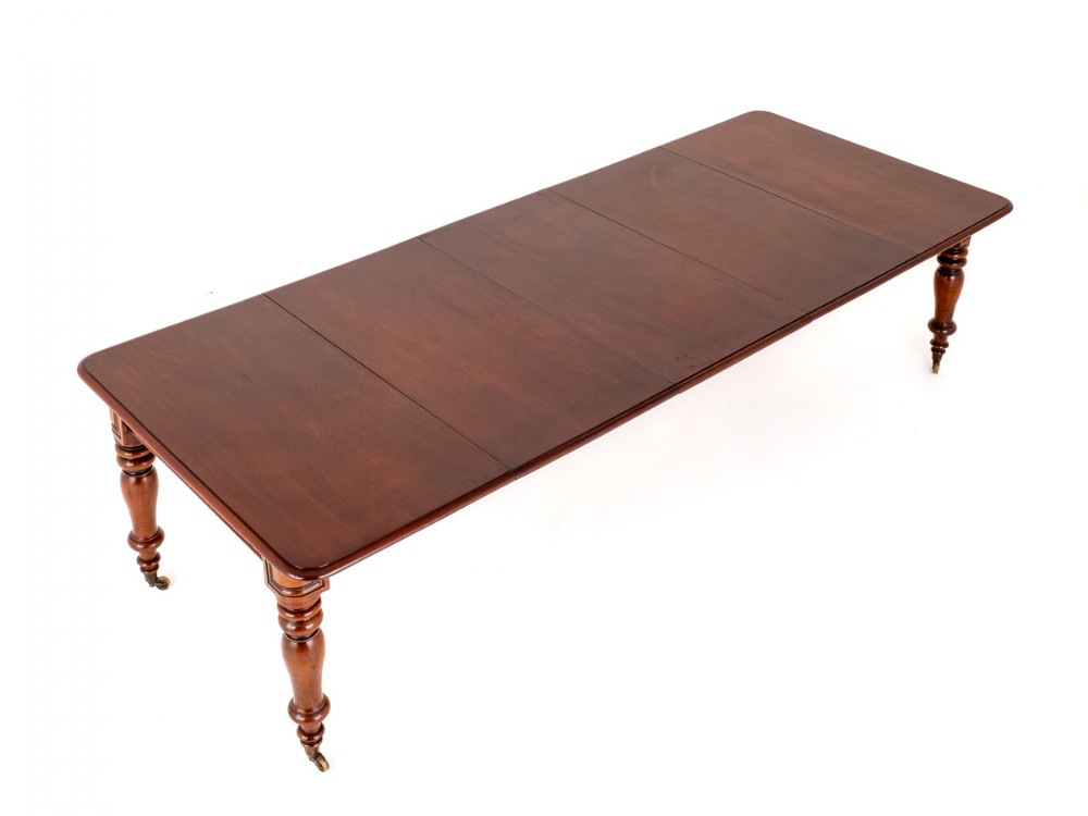 William IV Mahogany 3 Leaf Extending Dining Table.