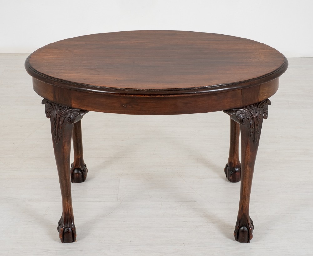 Mahogany Chippendale Style Oval Coffee Table