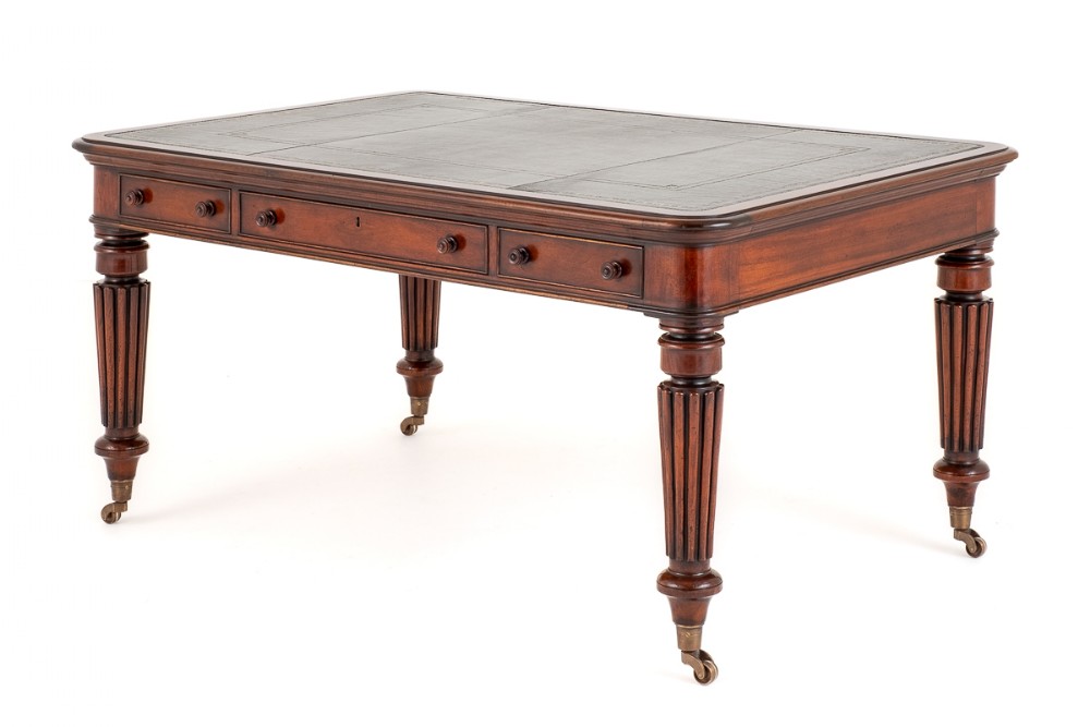 6 Drawer Regency Style Library Table