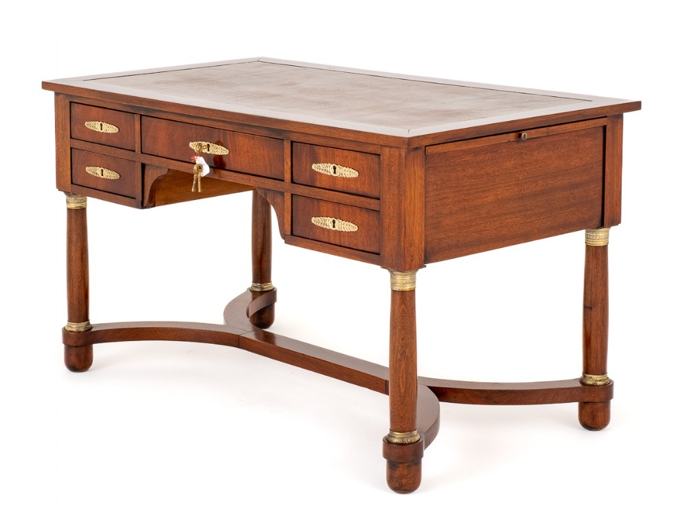 French mahogany Bureau Plat