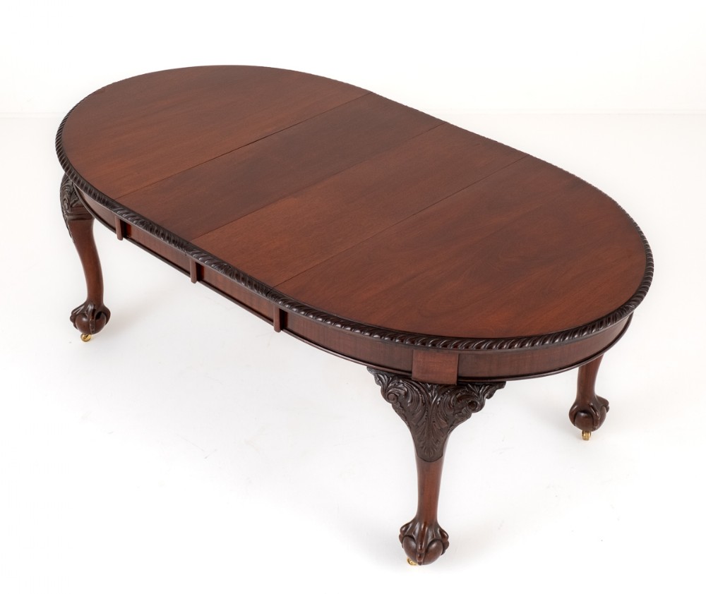 Victorian Mahogany Carved Extending Dining Table