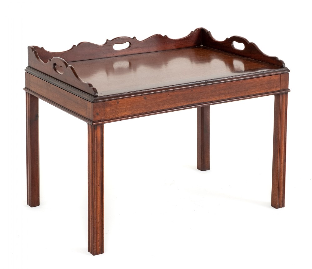 Georgian Style Mahogany Tray Top Coffee Table
