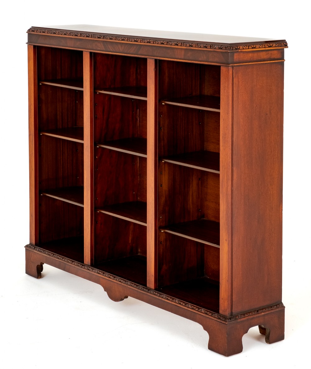 Mahogany Open Bookcase