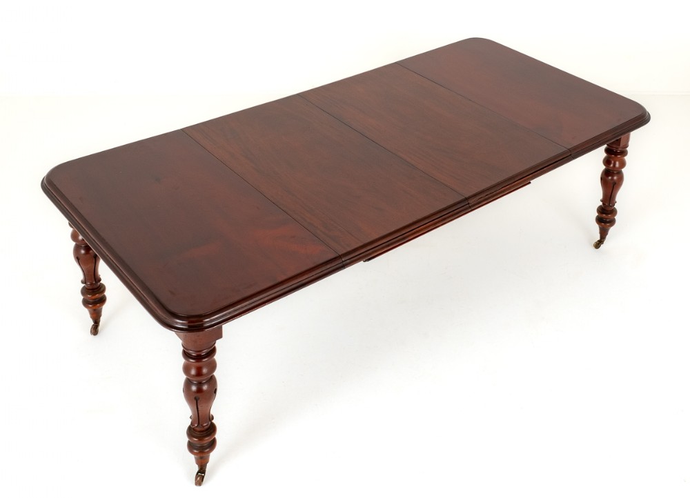 10 Seater William IV Mahogany Extending Dining Table