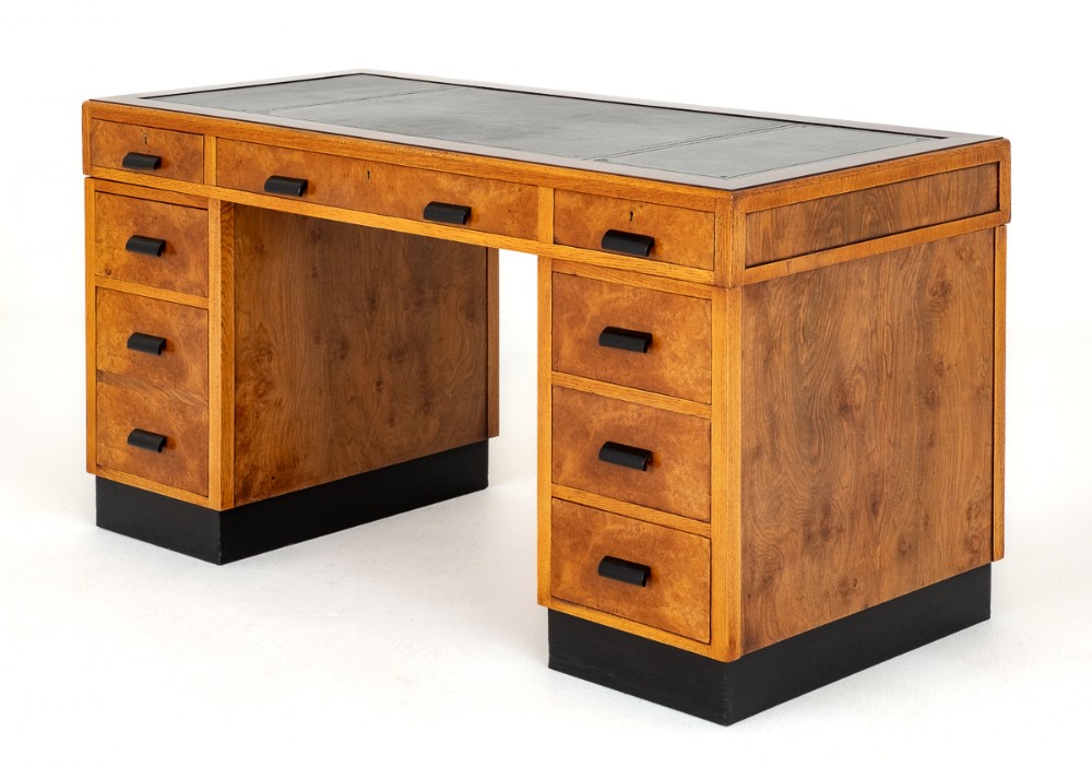 Art Deco Walnut Desk