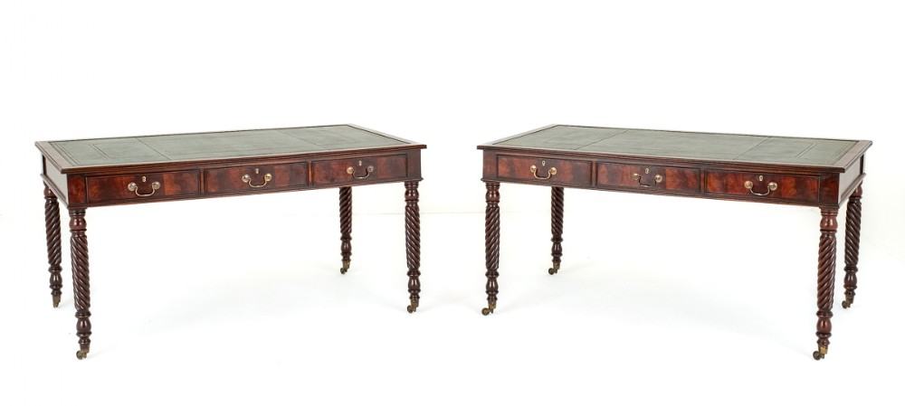 Good Pair of Mahogany Writing Tables