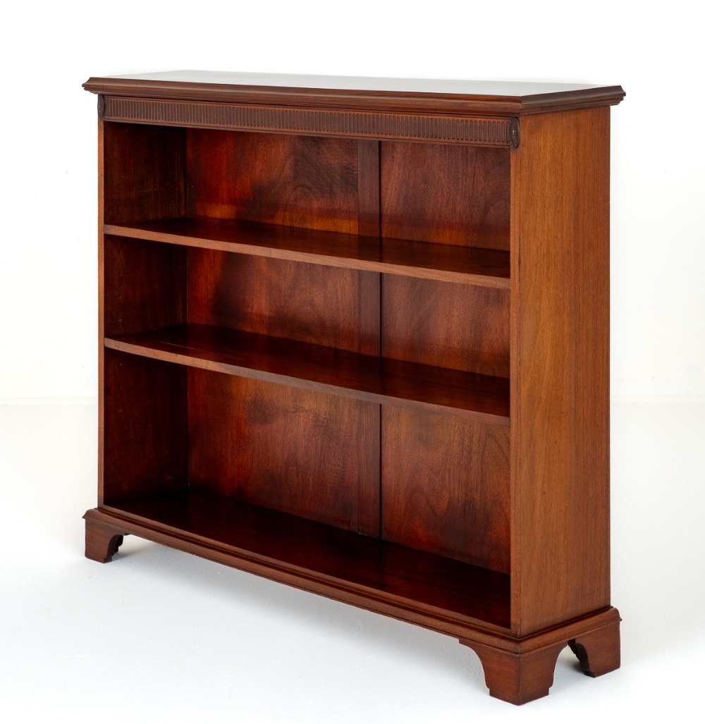 Georgian Style Mahogany Open Bookcase